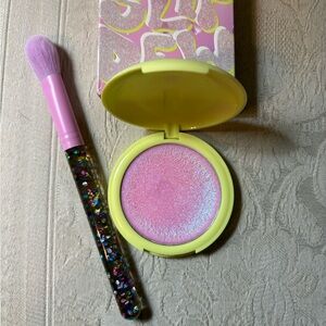 Made by Mitchell Slip Dew Gel Cream Highlighter in Aura Crystals w/ Brush BNIB